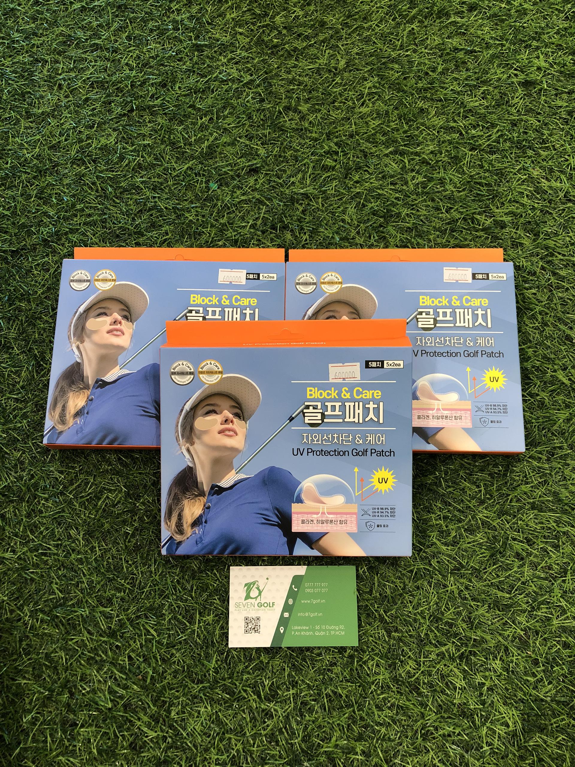 Mặt nạ dưỡng da đánh golf BLOCK & CARE UV PROTECTION GOLF PATCH