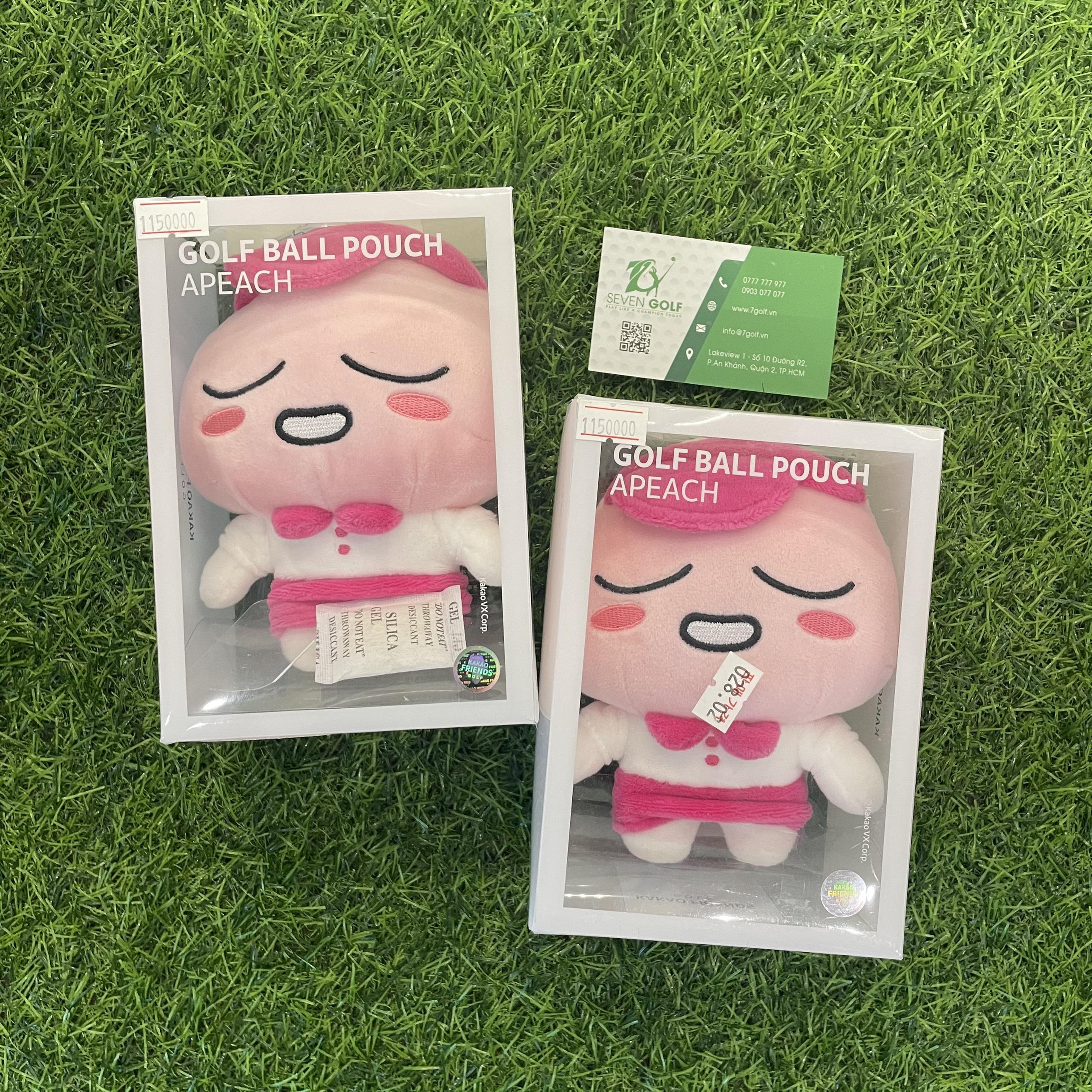 Túi đựng bóng Golf KAKAO FRIENDS GOLF BALL POUCH APEACH PK